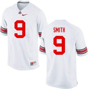 Men's Ohio State Buckeyes #9 Devin Smith White Nike NCAA College Football Jersey Spring RWD4544IG